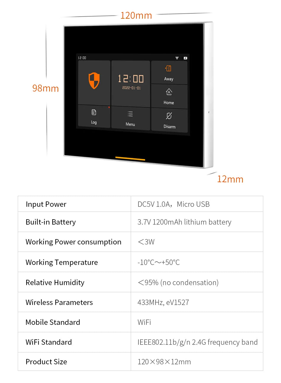 WIFI Smart Alarm - large Home