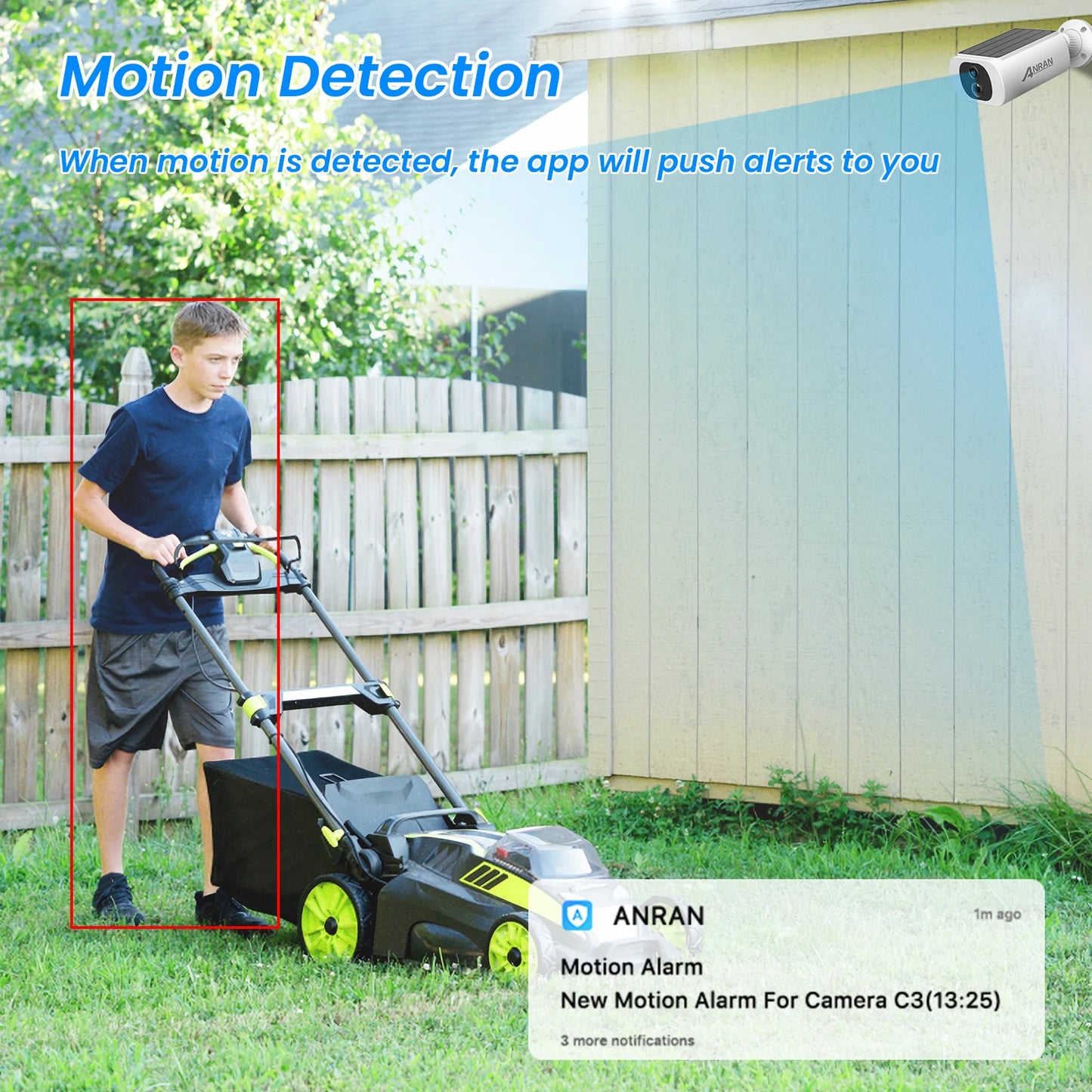 2K Solar Security Camera - Outdoor Wireless Solar WIFI Camera Battery Camera Floodlight Color Night Vision